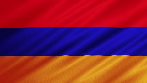 Flagge-Armeniens-Weht-Im-Hintergrund