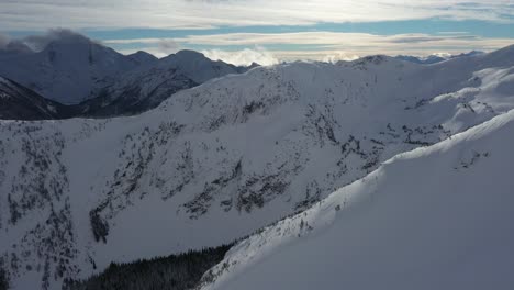 snowy slopes of cayoosh mountain in the interior coast of bc, canada