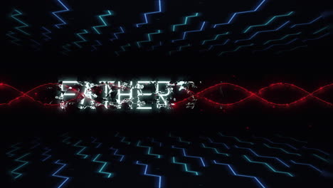 Fathers-Day-with-HUD-zigzag-and-waves-elements-on-digital-screen