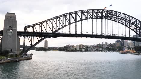 sydney harbour bridge, dawes point and luna park.