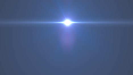 mancha blanca brillante de luz que se mueve contra un fondo azul