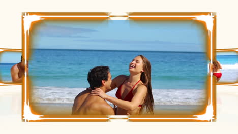 videos de una pareja en la arena