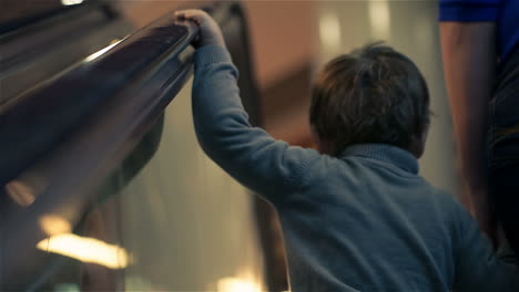 Mother-and-son-on-the-escalator