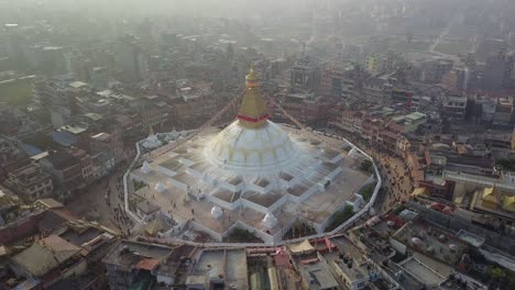 stupa bodhnath kathmandu, nepal - 26 de octubre de 2017