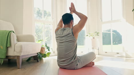 Meditación-De-Yoga,-Curación-De-Espalda-Y-Salón.