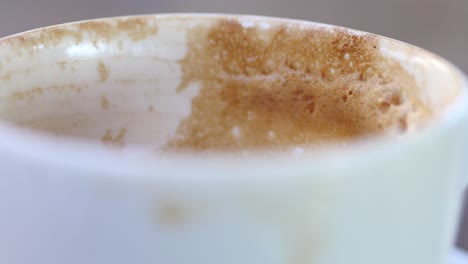 taza de café vacía