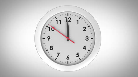 Clock-ticking-on-white-background