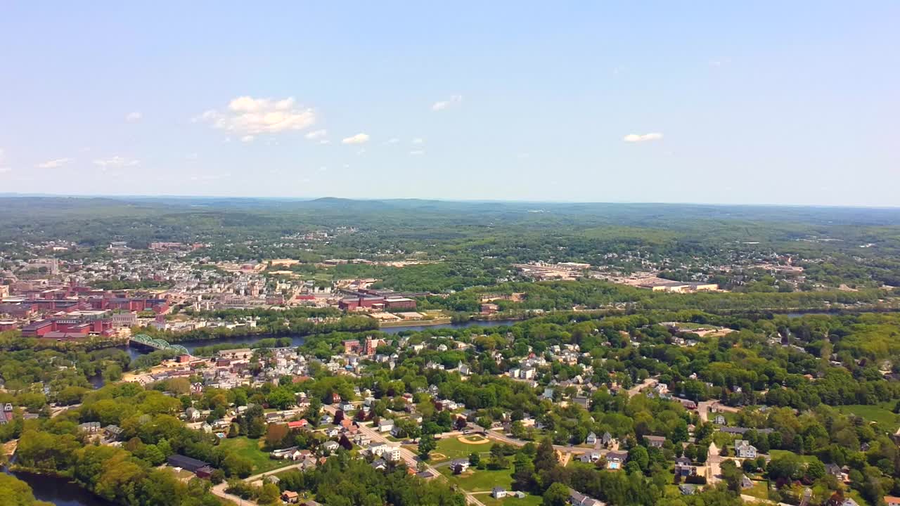 vista de la ciudad desde drone