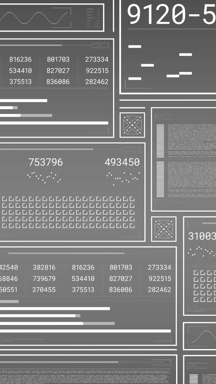 Animation of hud interface screens with element panel sets