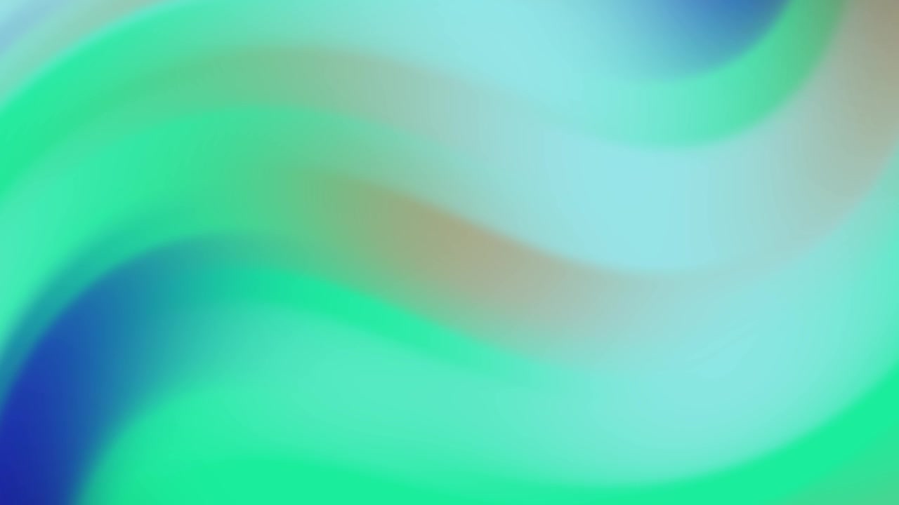 Dynamic Abstract Green and Blue Gradient Color Flow