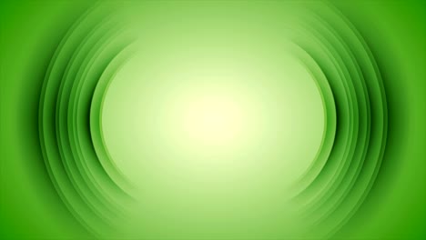 fondo de movimiento de tecnología verde brillante con formas redondas abstractas