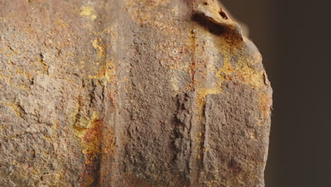 close-up of rusted metal