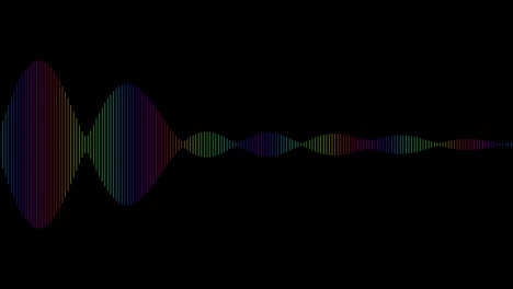 abstract spectrum line bounce spectral wave design on black background vibrating wave form. audio spectrum simulation for music futuristic animation.