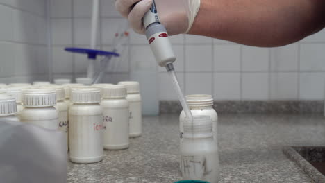 testing of samples in a laboratory