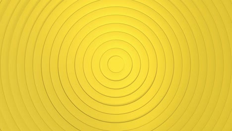 el minimalismo amarillo alegre. fondo de video de negocios moderno. animación de textura 3d con partes giratorias de un círculo. el concepto de una superficie en espiral. representación 3d de un bucle sin costuras.