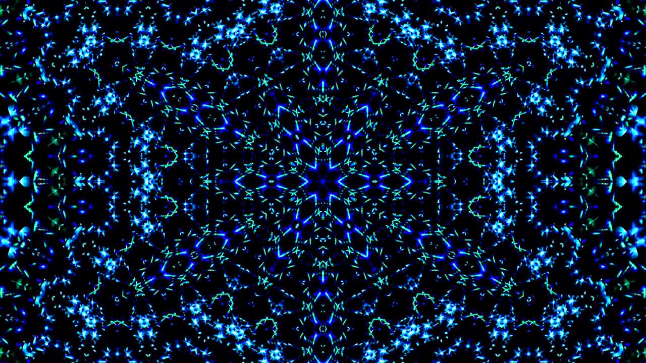 luz abstracta brillante que gobierna el color completo, caleidoscopio, fondo negro