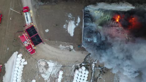 incendio en un edificio agrícola