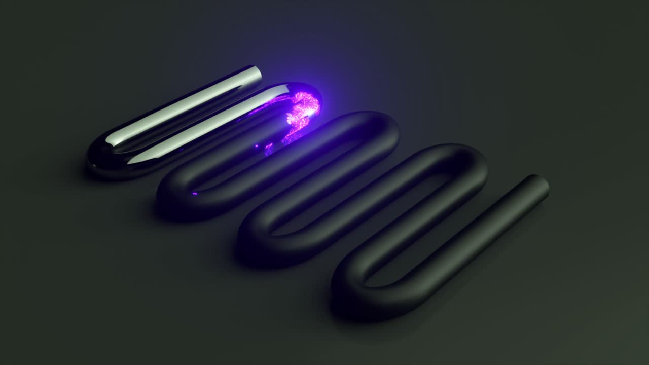 abstract tubos metálicos renderizados en 3d