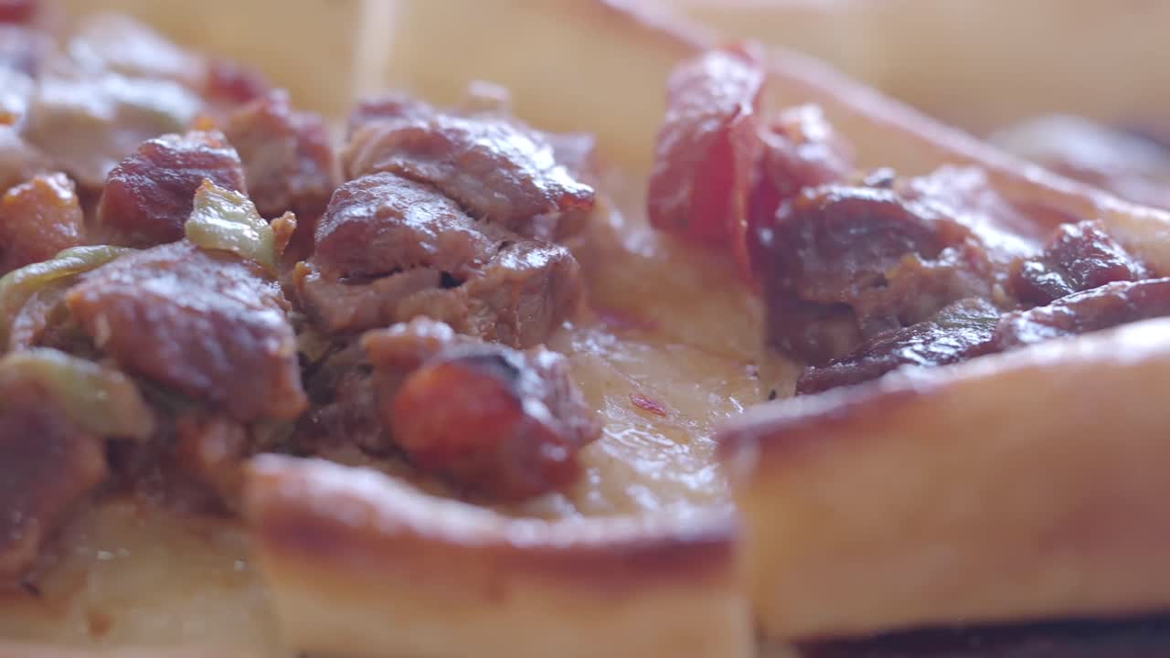 primer plano de un delicioso pide turco