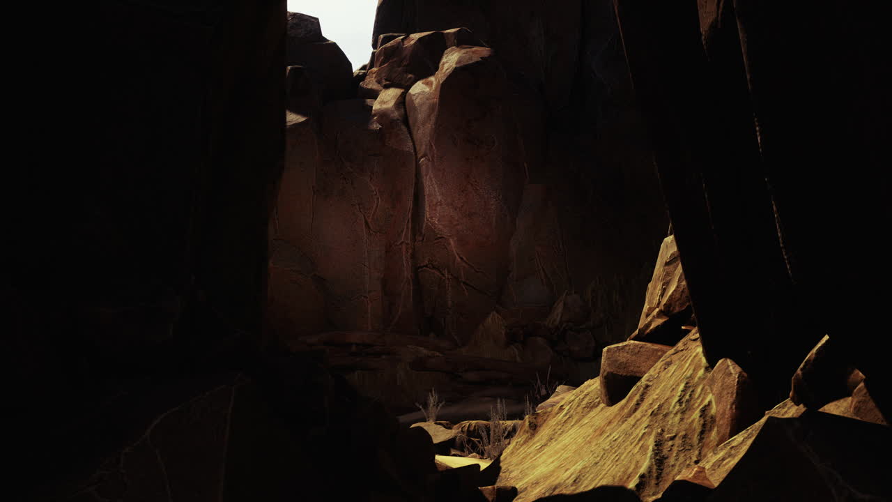 una vista panorámica de un cañón en el desierto