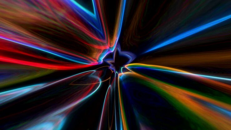 Movimento abstrato, colorido e suave, loop infinito ou contínuo