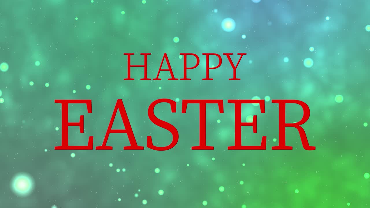 Happy Easter event text animation motion graphics