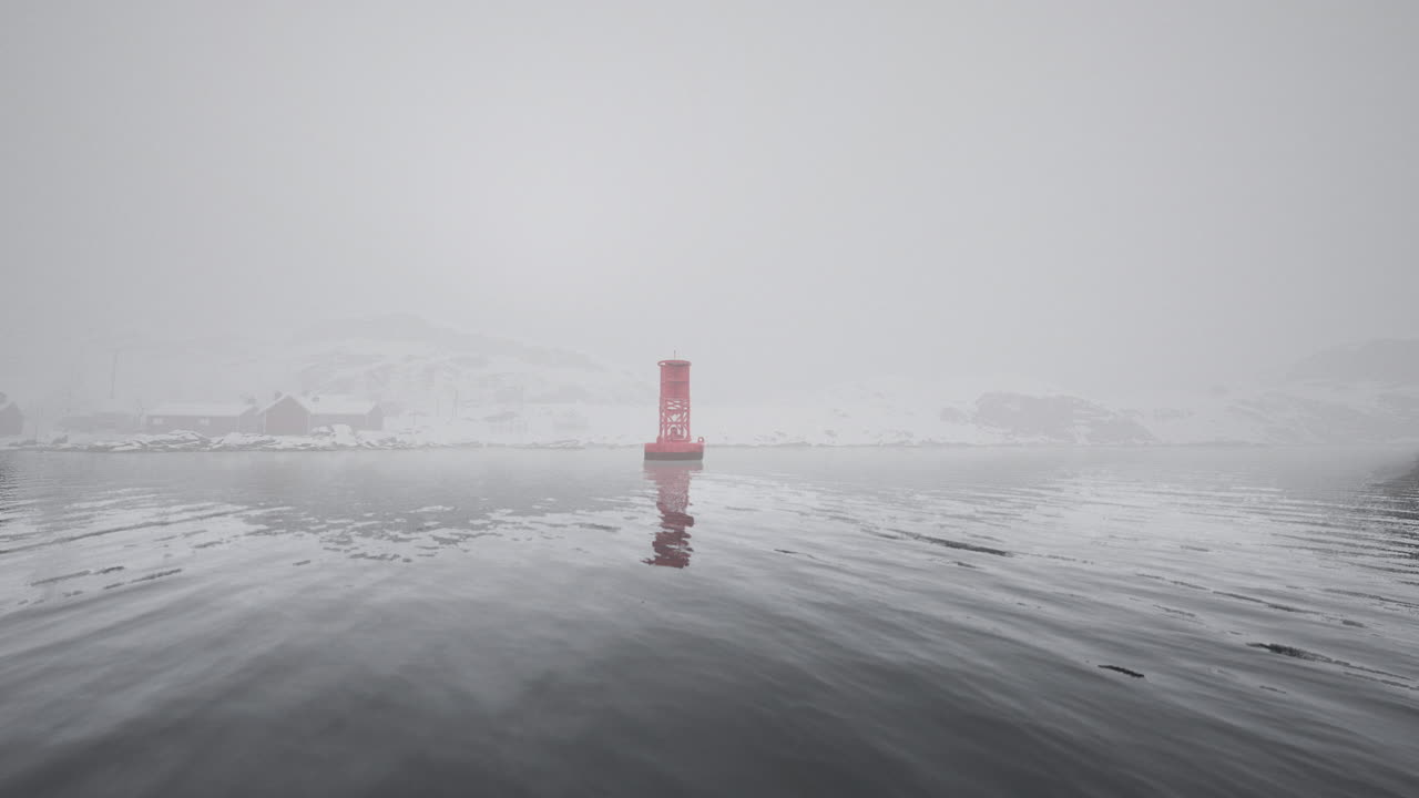 안개 물 에서 은 보이