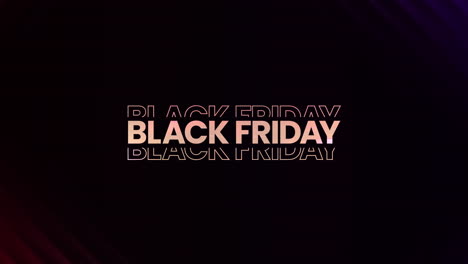 Black-Friday-Grafikelement-Mit-Eleganten-Mehrfarbigen-Neonlinien