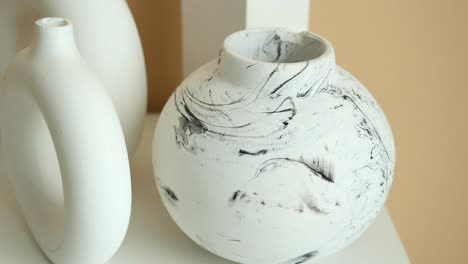 white marble vase decor