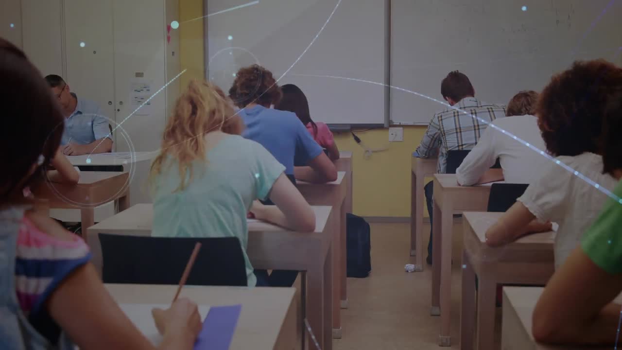 animación de la red de conexiones sobre el aprendizaje de los estudiantes