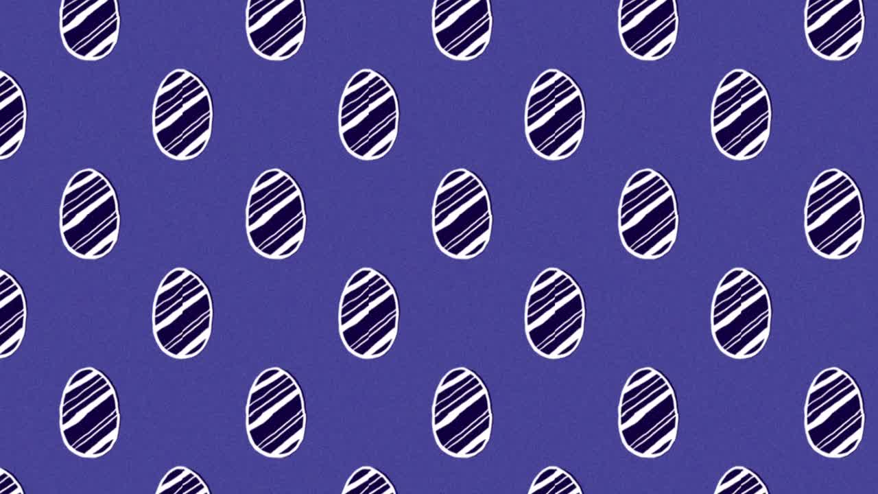 Cute Easter Egg Pattern animation 4k