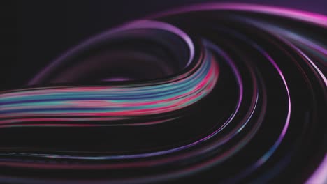 animación 3d abstracta, forma retorcida giratoria, diseño de fondo en movimiento,