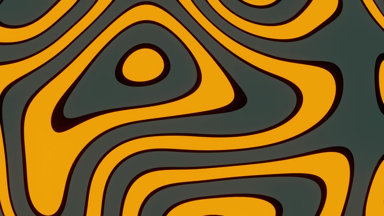 Smooth flow of bright oil colors: yellow, black, gray. Loop, VJ