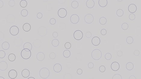 digital animation of multiple blue circular shapes against grey background