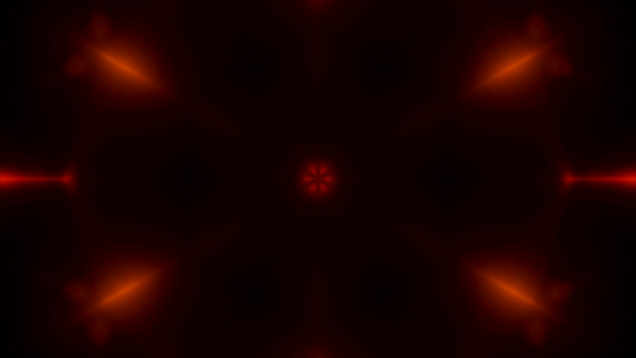 fondo abstracto con vj fractal oro caleidoscópico. representación 3d telón de fondo digital