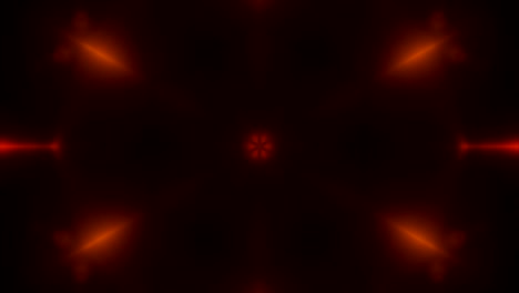 fondo abstracto con vj fractal oro caleidoscópico. representación 3d telón de fondo digital