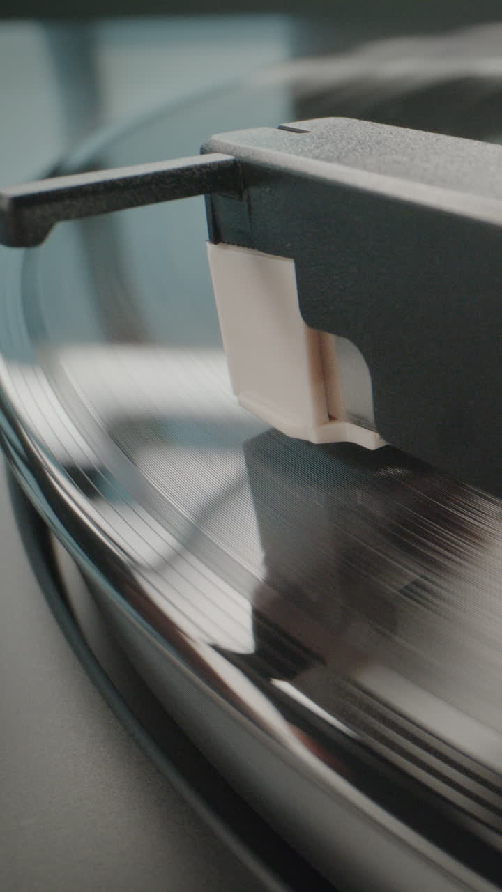 primer plano de un tocadiscos