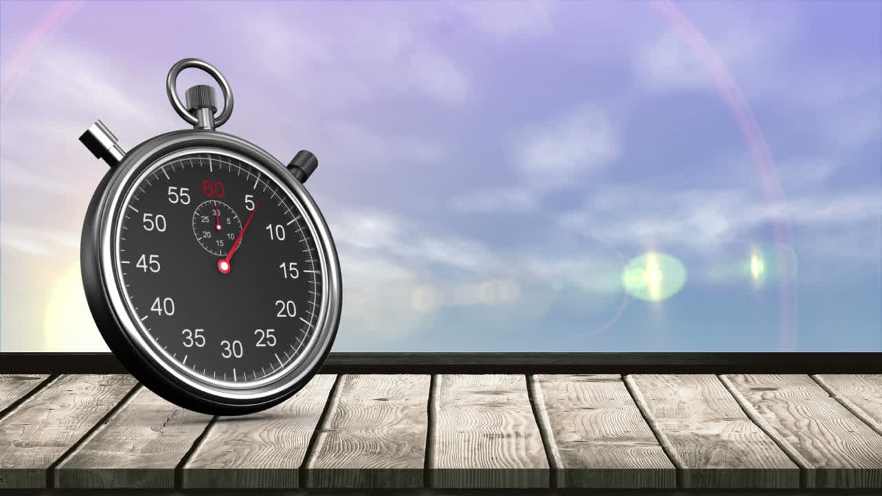 Stopwatch and the sky