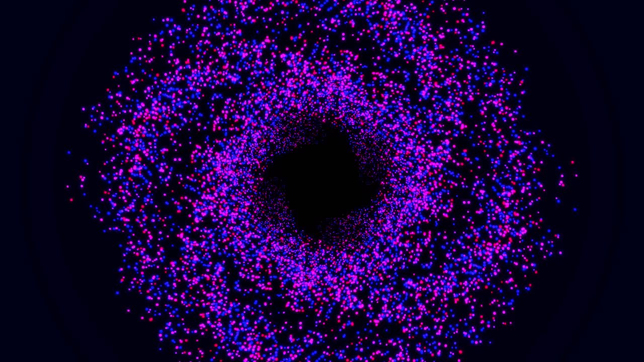 abstracto colorido túnel de puntos