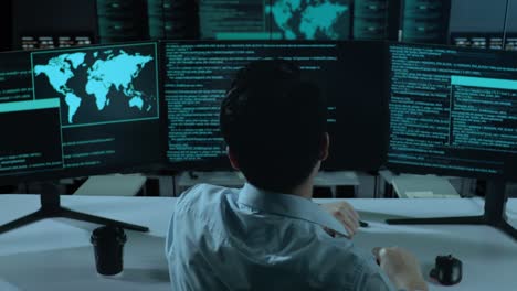 overworked programmer dealing with complex code