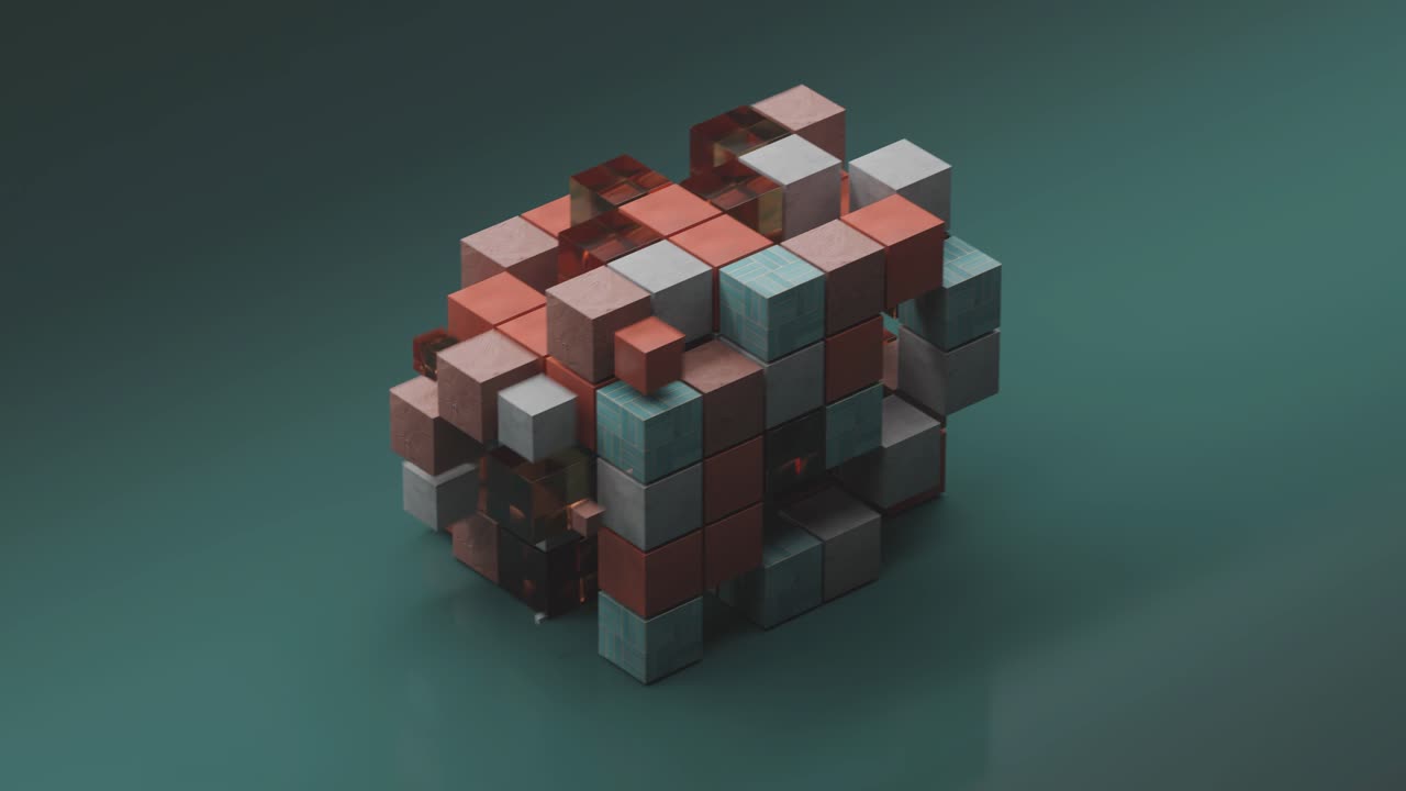 Abstract Cube of Blocks