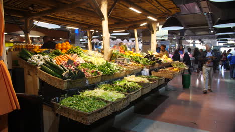 grocery local indoor market vegetables and fresh fruits sete france herault