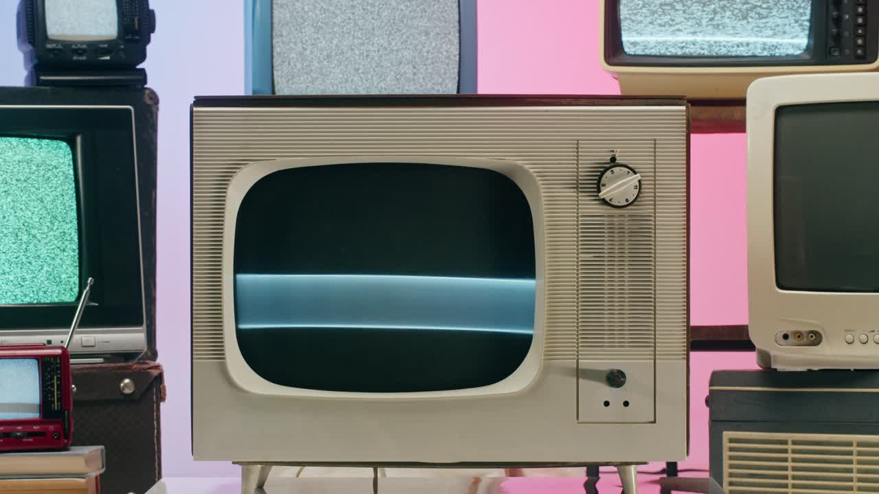 A Collection of Vintage Televisions