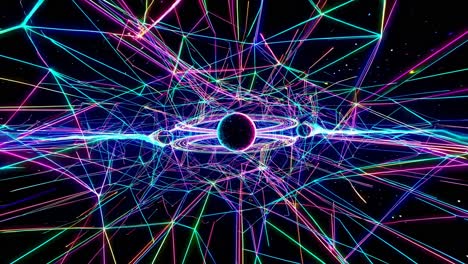 túnel de hiperespacio de neón