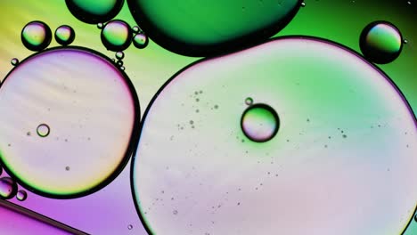 colorful artistic of oil drop floating on the water. abstract bubble backgrou