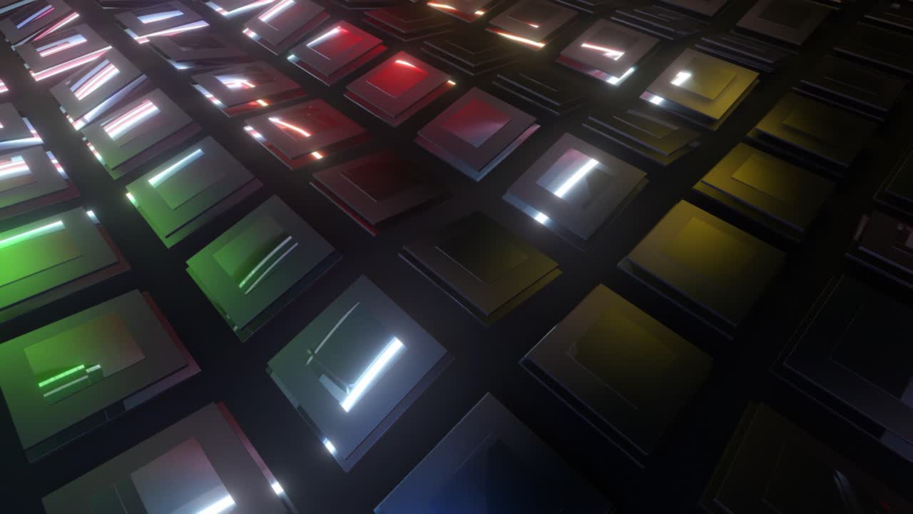 patrón geométrico abstracto con cuadrados brillantes