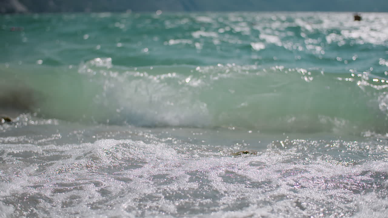 Close-Up of Crashing Ocean Waves