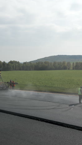 road construction and asphalt paving
