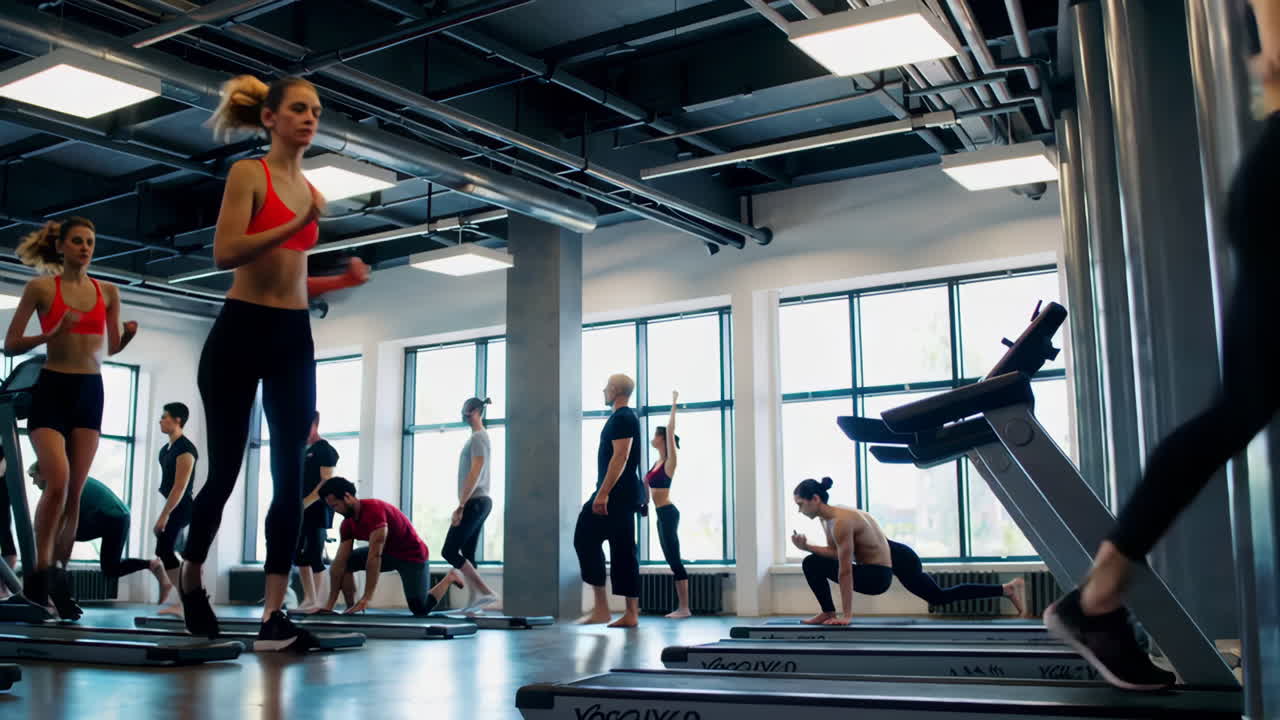 체육관 운동 세션