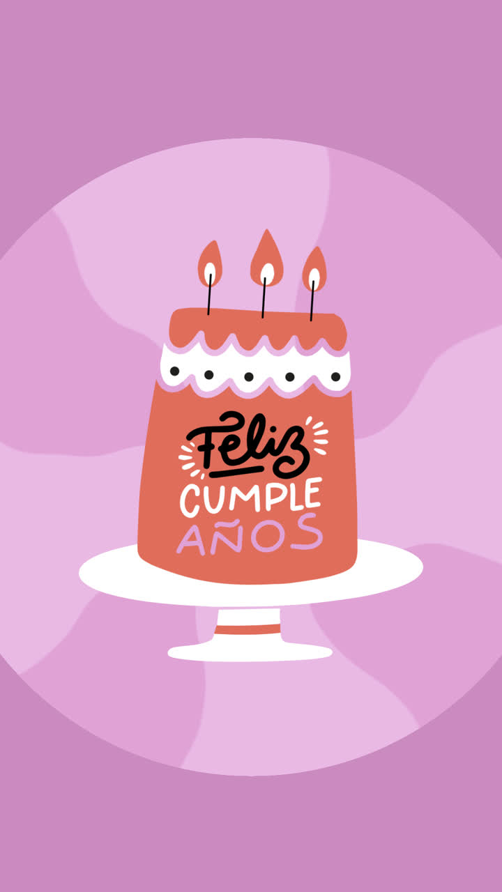 ilustración del pastel de cumpleaños